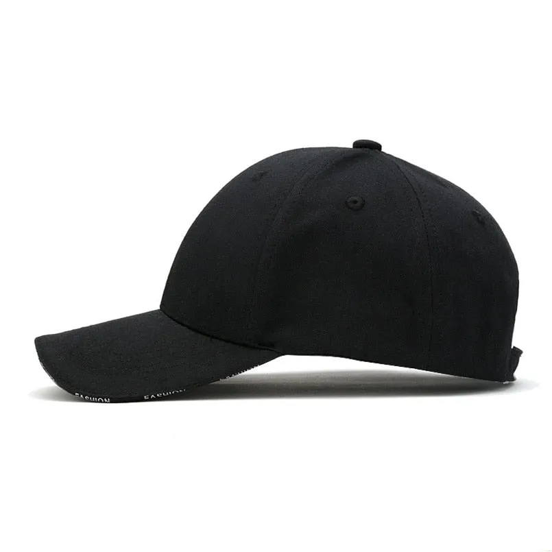 Adult Unisex Solid Adjustable Baseball Cap