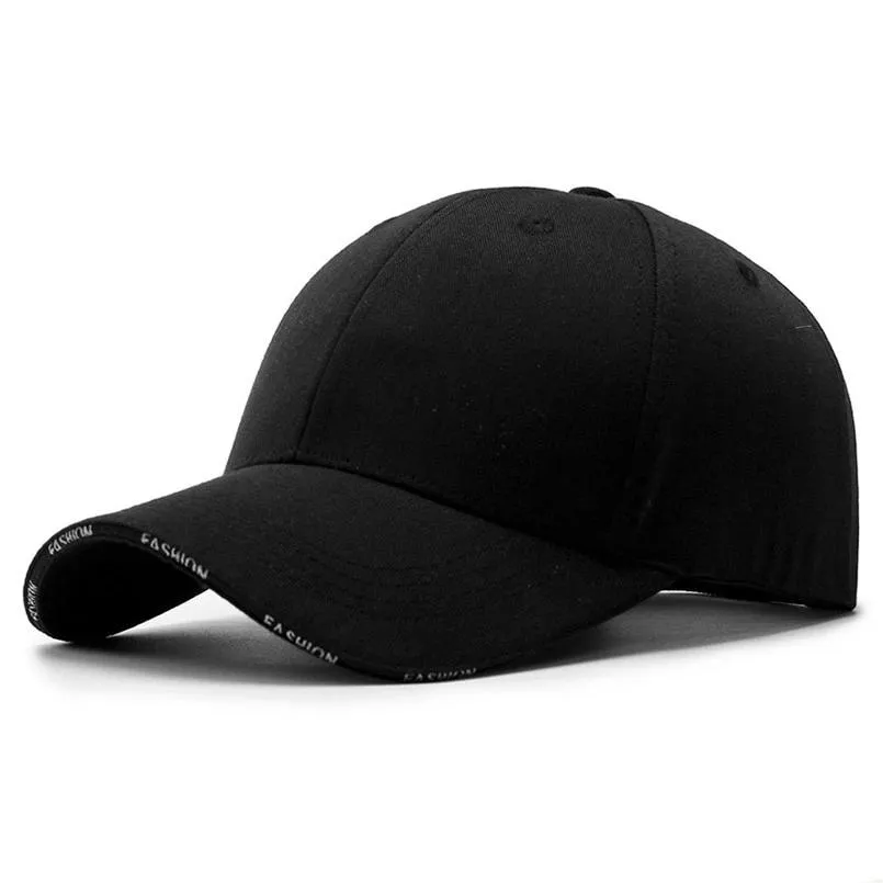 Adult Unisex Solid Adjustable Baseball Cap