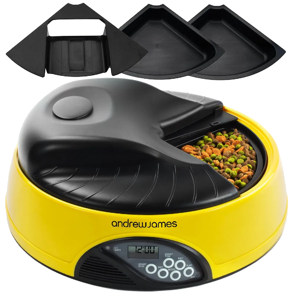 Andrew James 4 Day Meal Automatic Pet Feeder Bowl