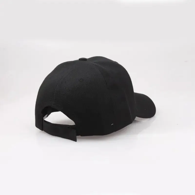 Black Cap Solid Color Baseball Cap Snapback Caps