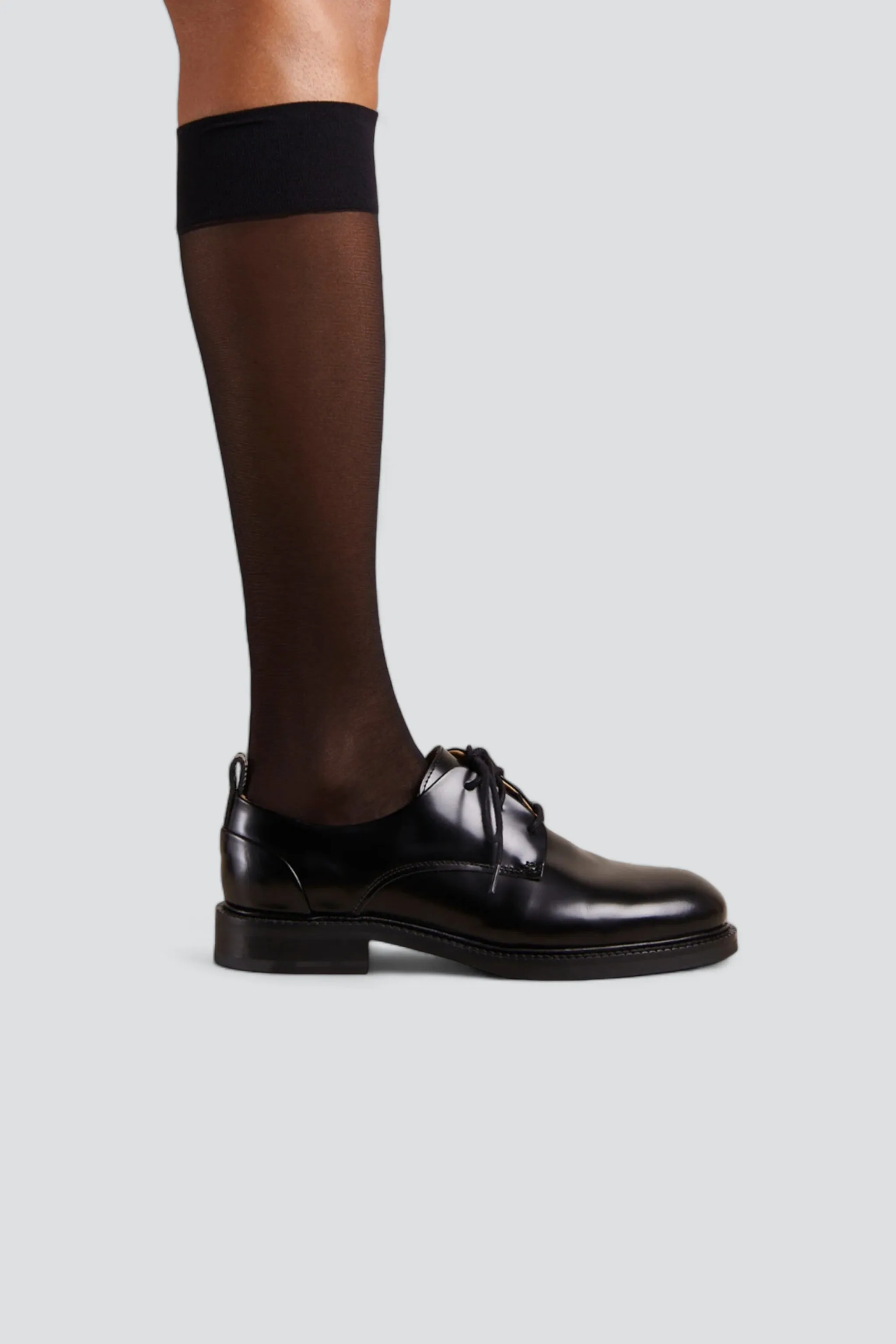 Black Leather Langston Oxfords