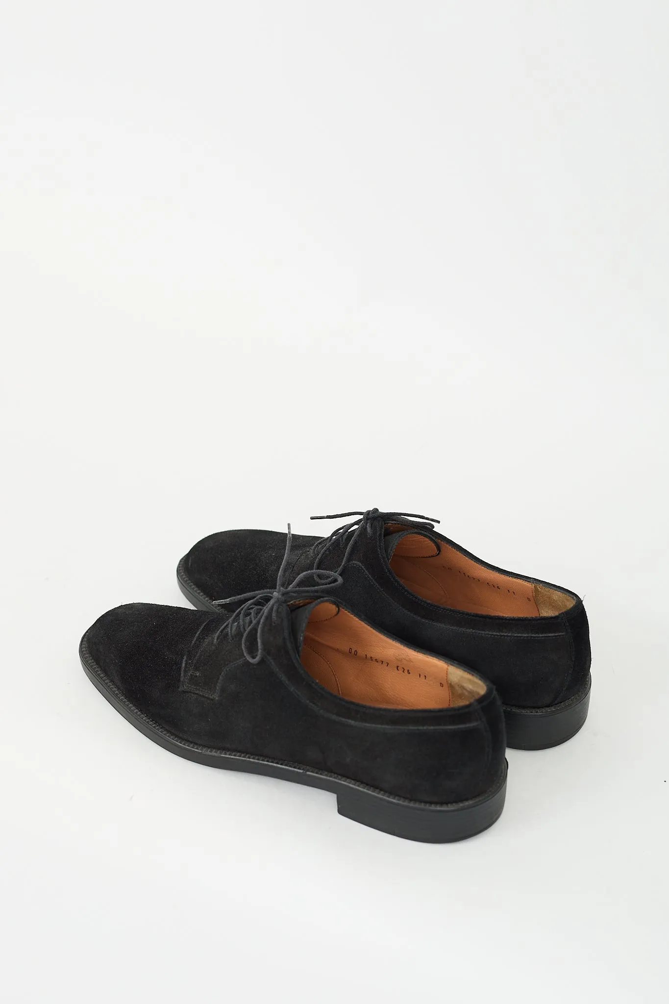 Black Suede Lace Up Oxford