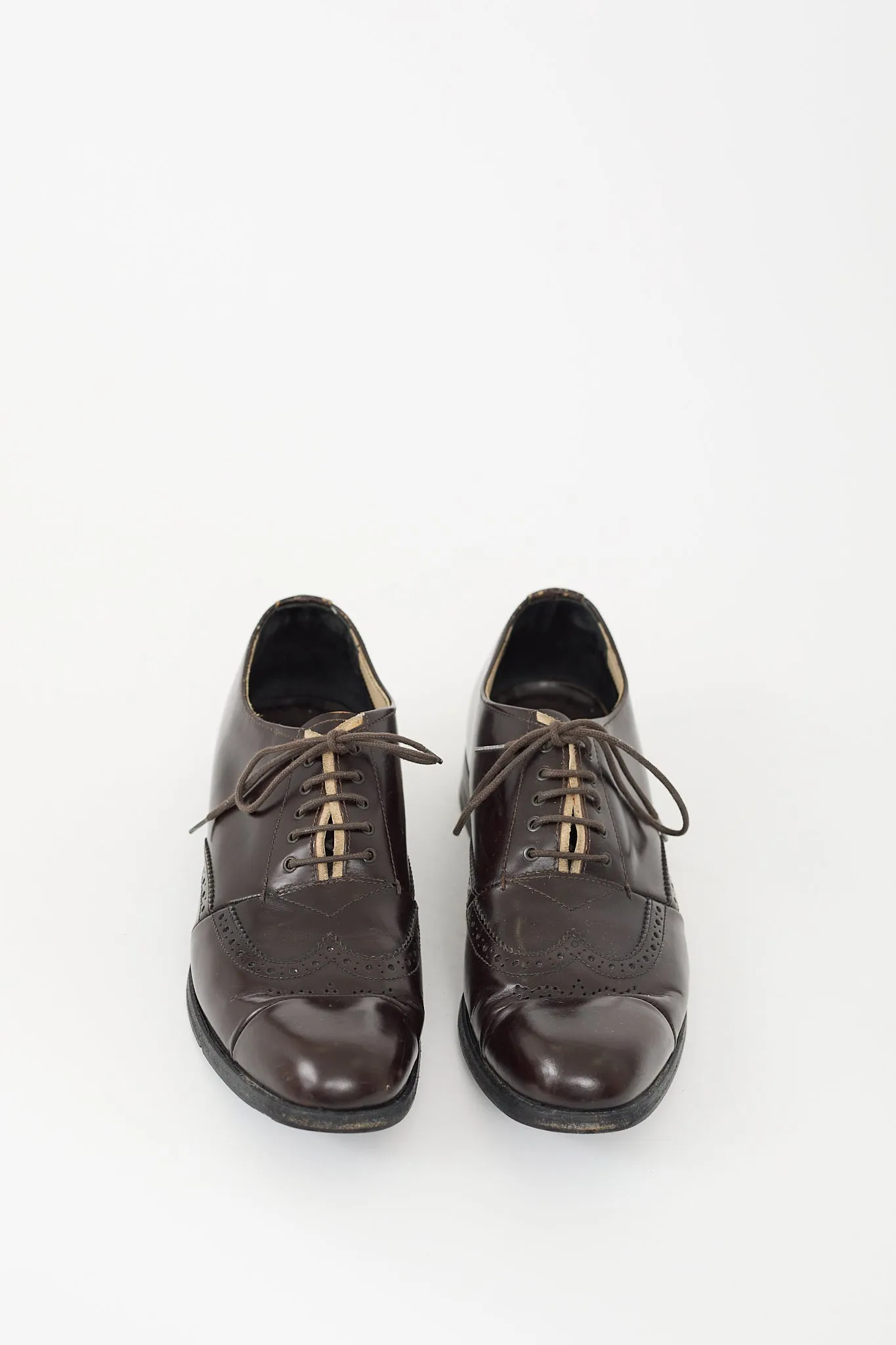 Brown Leather Brogue Oxford