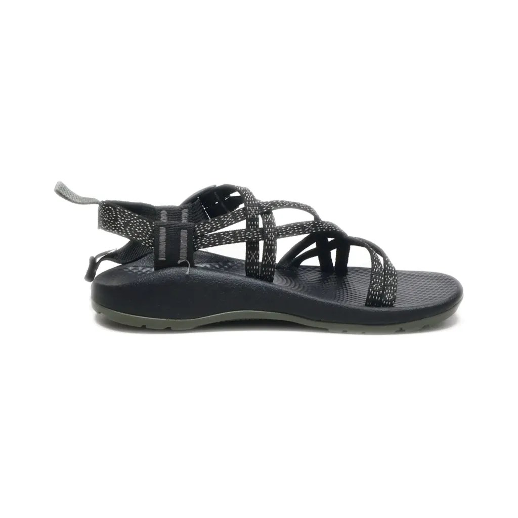 Chaco Flat Sandals Fabric Black Colour For Kids