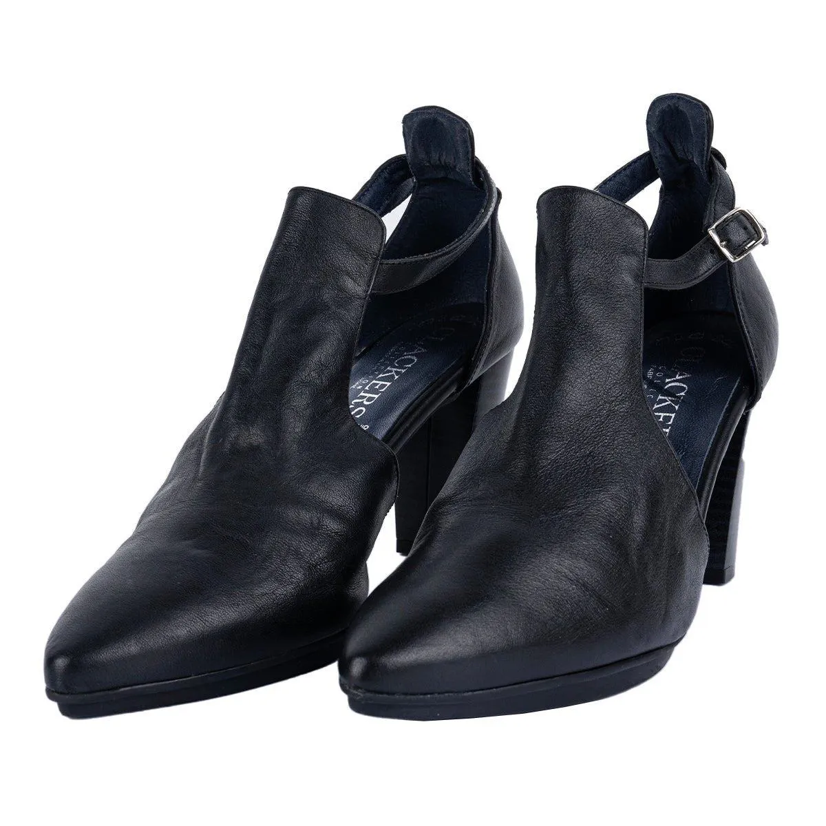 Clackers High-Heel Shoes Leather Black Colour For Women