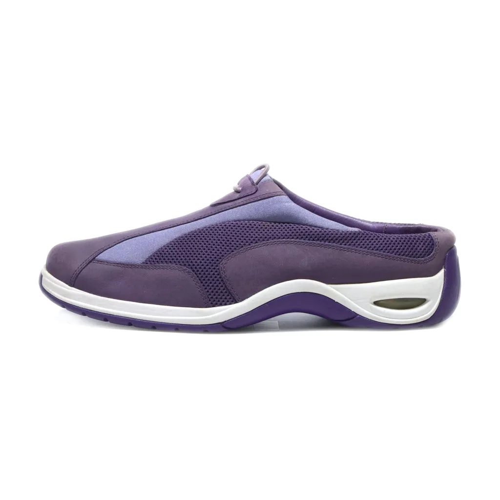 Cole Haan Slip Ons Leather Purple Colour For Women