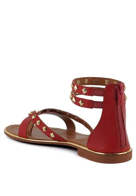 Emma Studded Flat Sandals