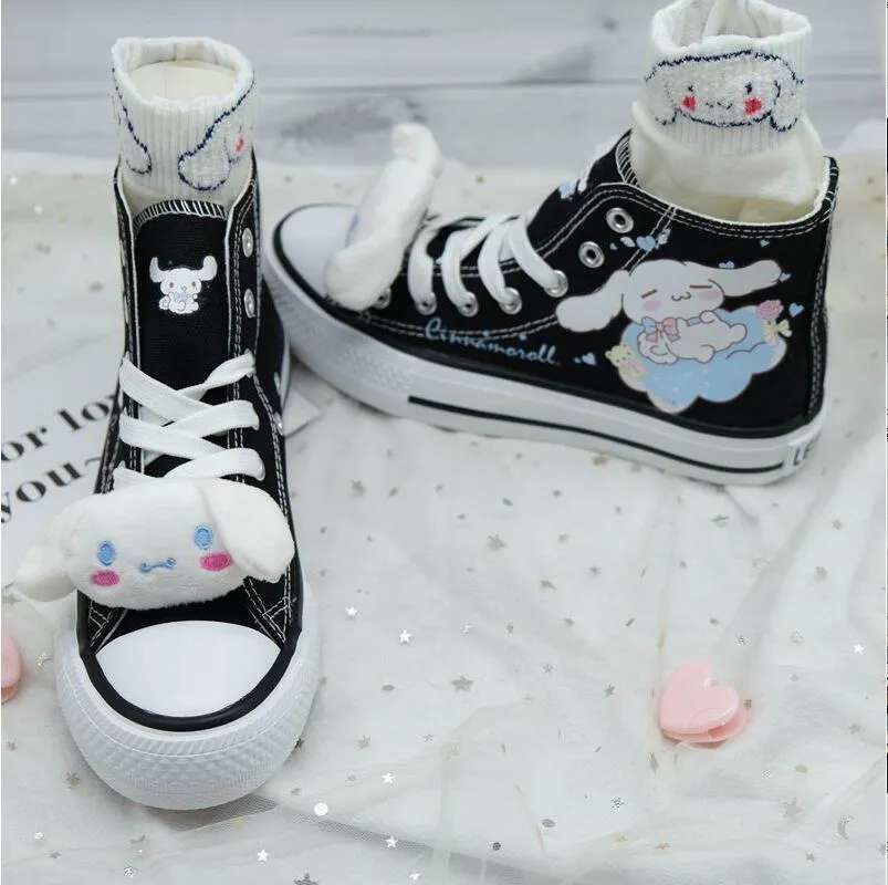 Kawaii Cartoon High Top Canvas Sneakers Shoes SK386