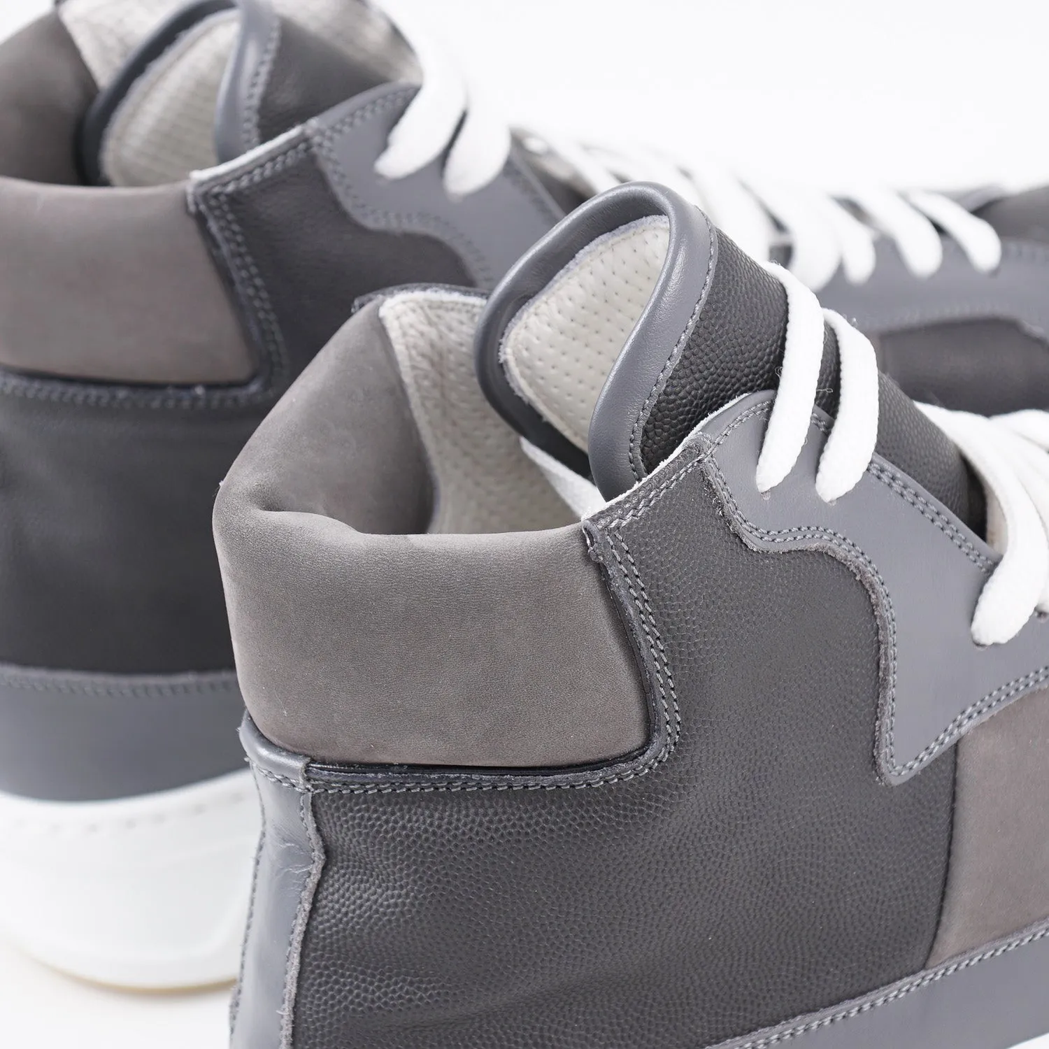 Kiton High-Top Leather Sneakers