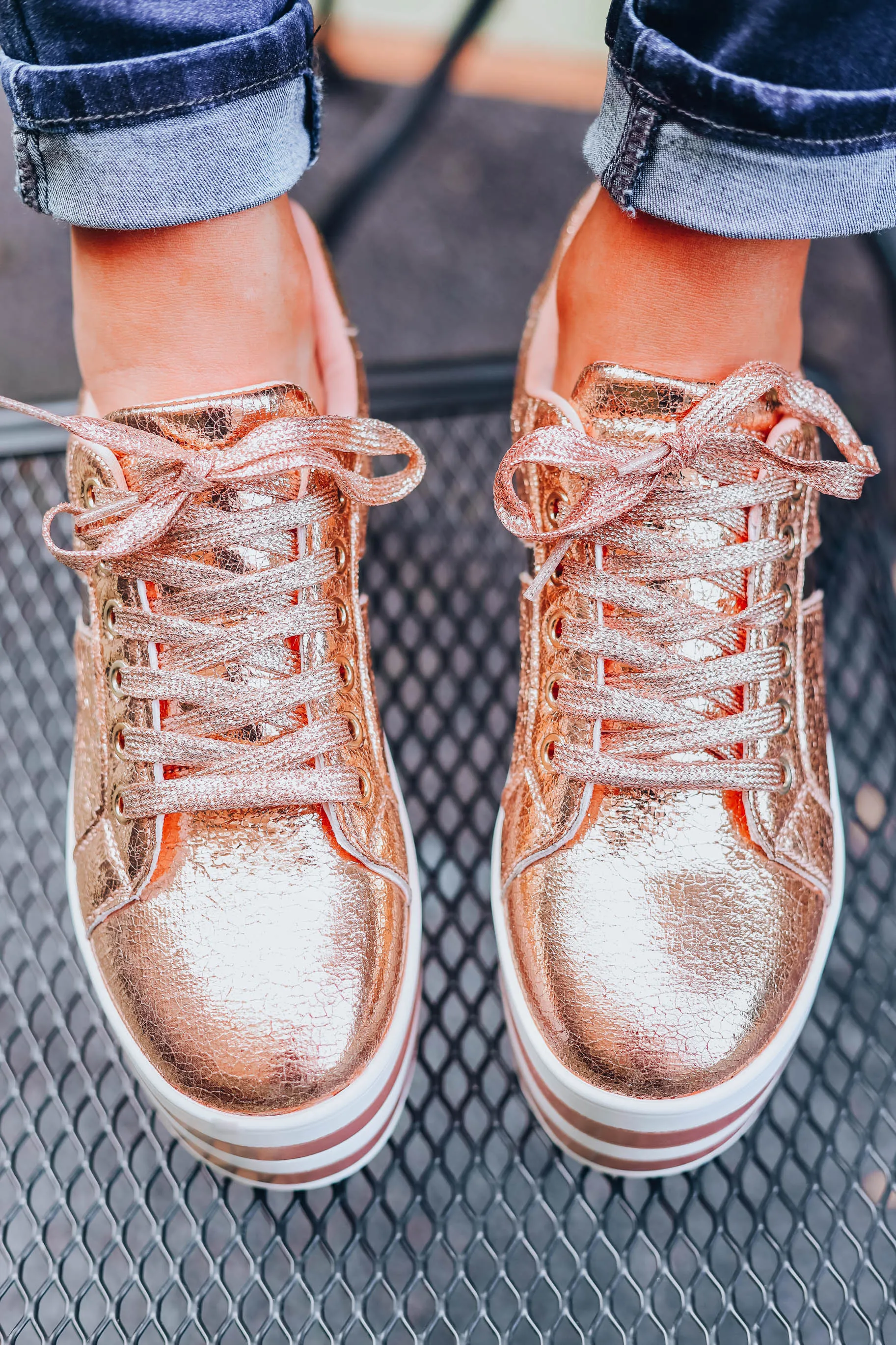 Lily Metallic Platform Sneakers