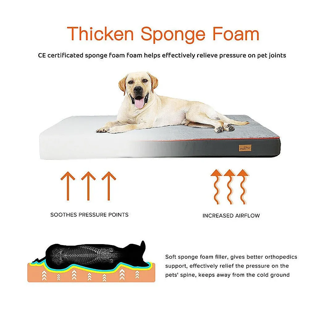 Orthopedic Dog Bed 120x90cm Durable Comfort Anti-Slip Foam