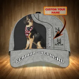 Personalized 3D Full Printing German Shepherd Dog Cap For Men And Woman, Dog Cap Hat, Gift For Dog Lover