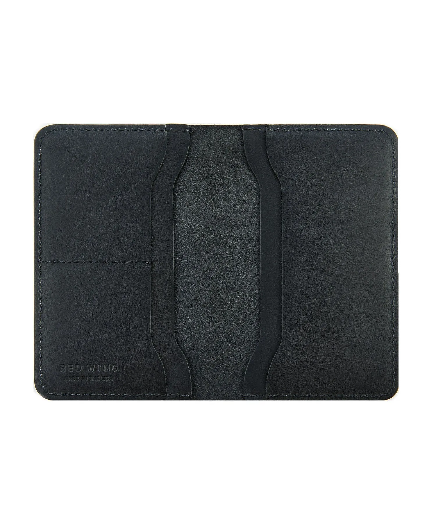 Red Wing Leather Passport Wallet in Black