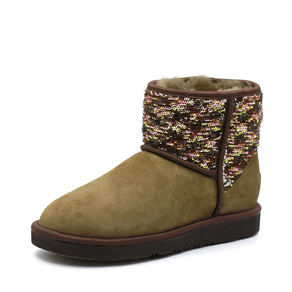 Sparkle Short Ugg Boot - Mushroom