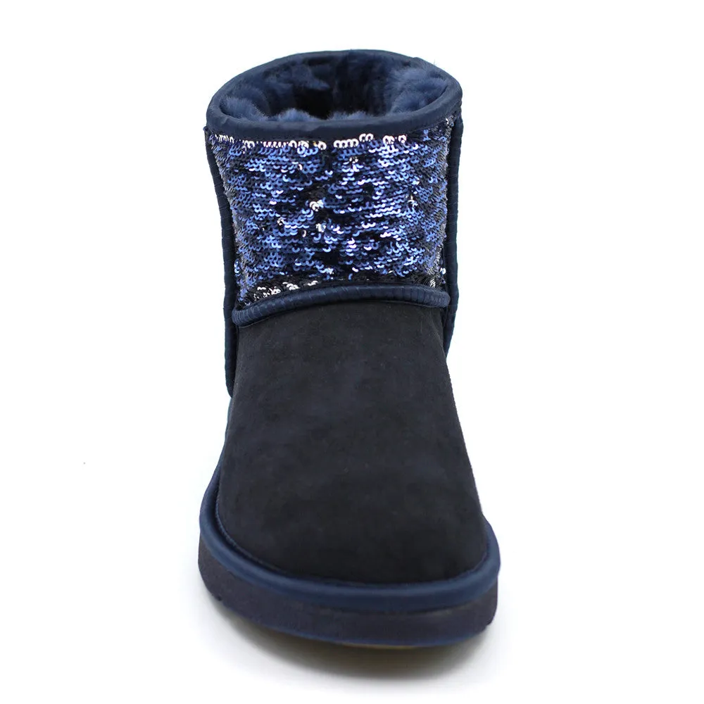 Sparkle Short Ugg Boot - Navy