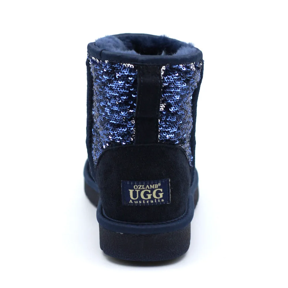 Sparkle Short Ugg Boot - Navy