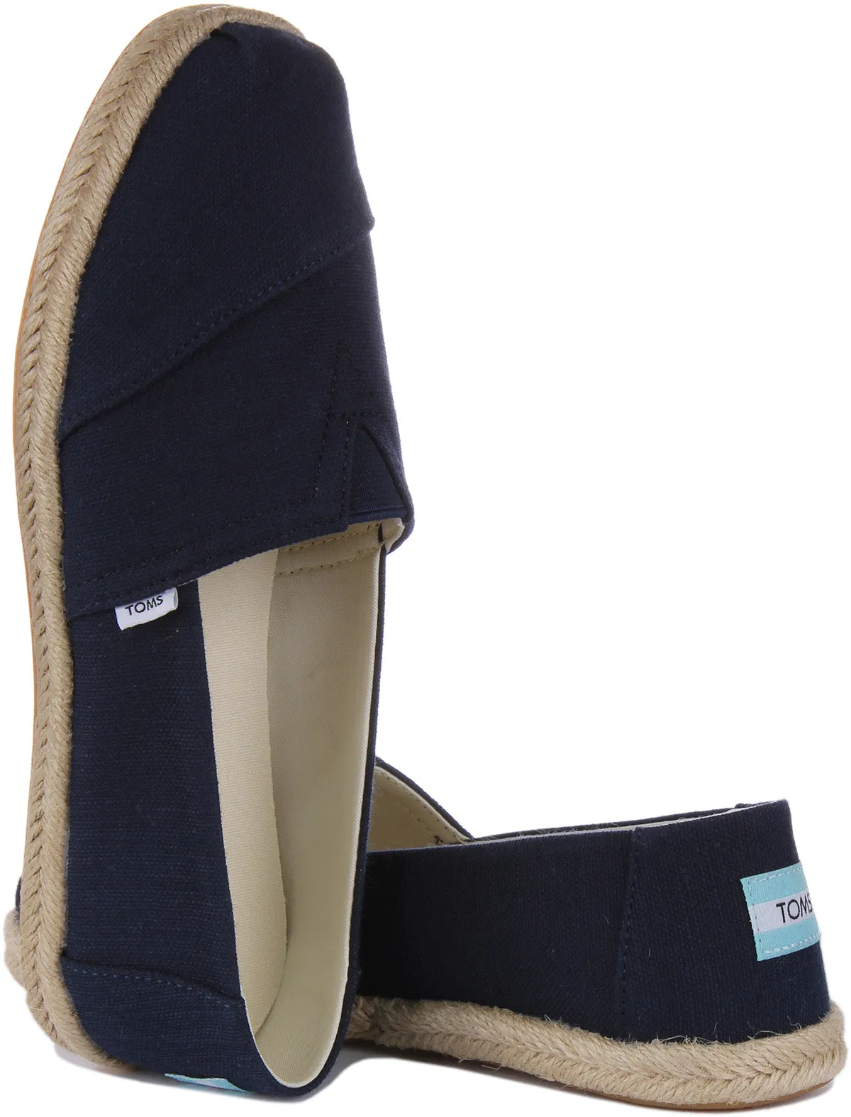 Toms Alpargata Recycled Rope In Navy For Women